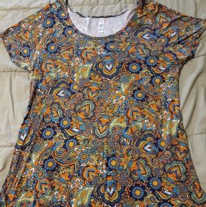 Multicolored Lularoe t shirt size large
